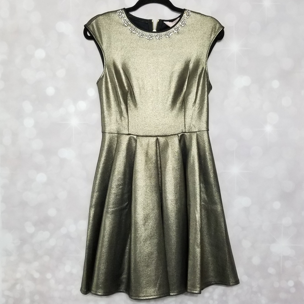 🍒NWT🍒 TED BAKER BEJEWELED FIT & FLARE DRESS - Picture 7 of 13